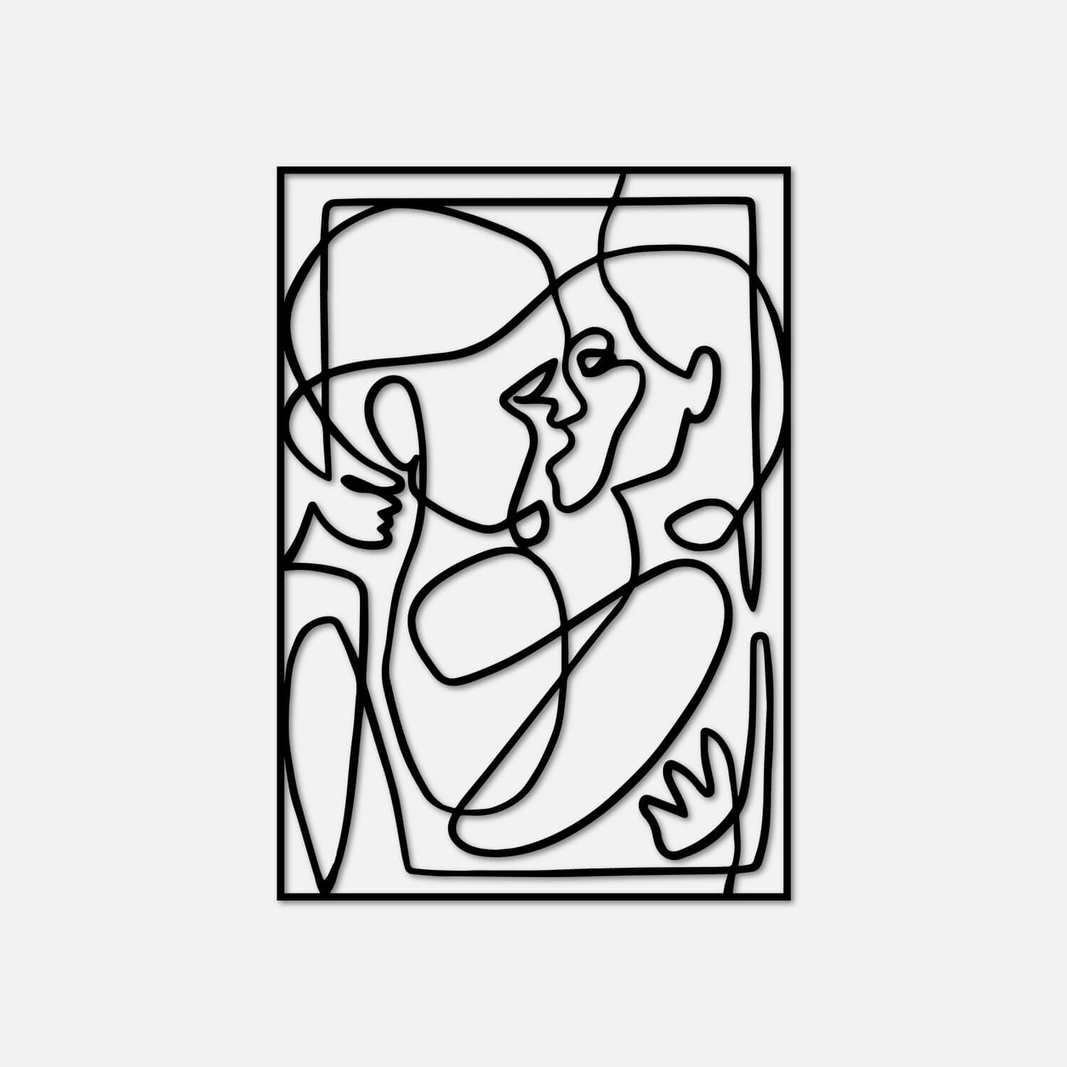 Love & Fire Metal Wall Art