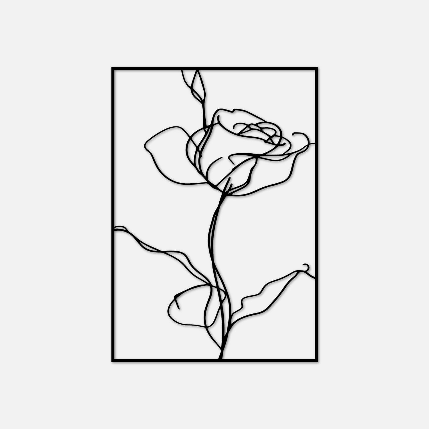 Rose Essence Metal Wall Art