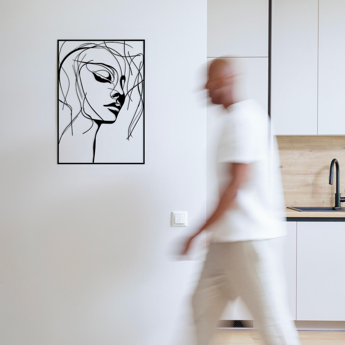 Shadowed Beauty Metal Wall Art
