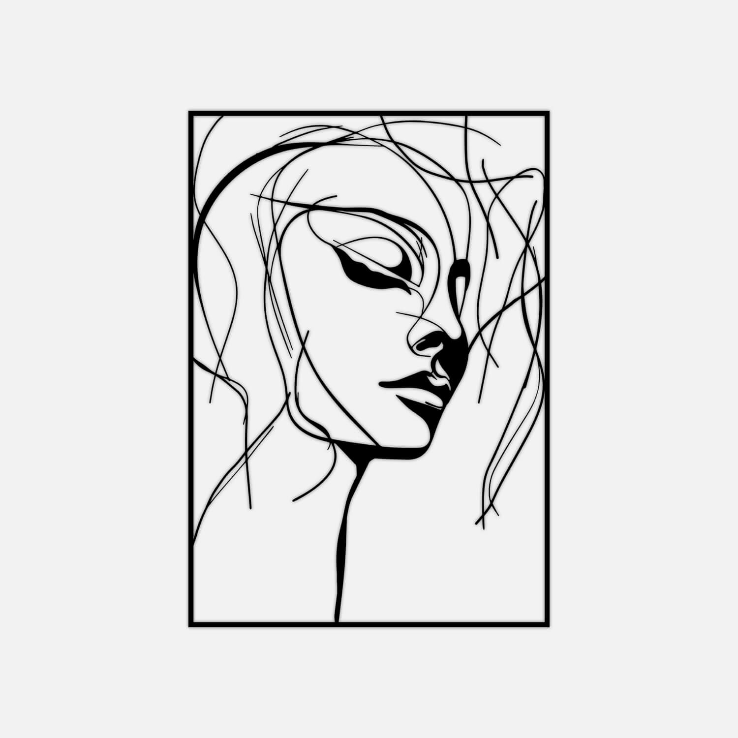 Shadowed Beauty Metal Wall Art