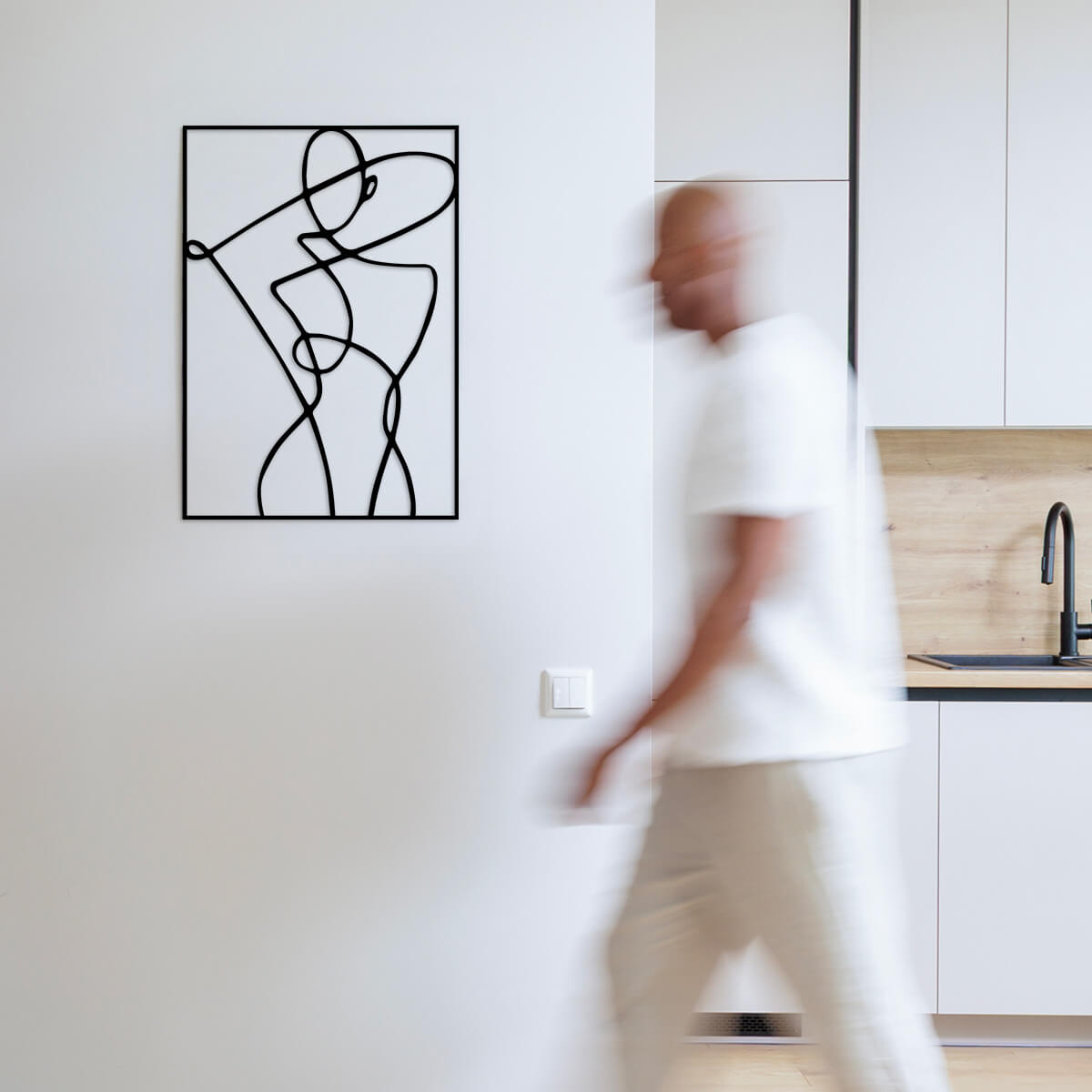 Line & Shadow Metal Wall Art