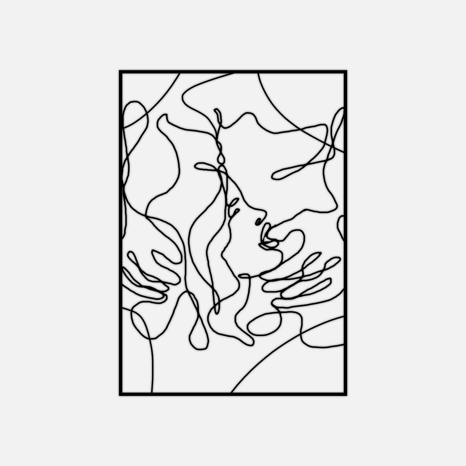 Sultry Lines Metal Wall Art